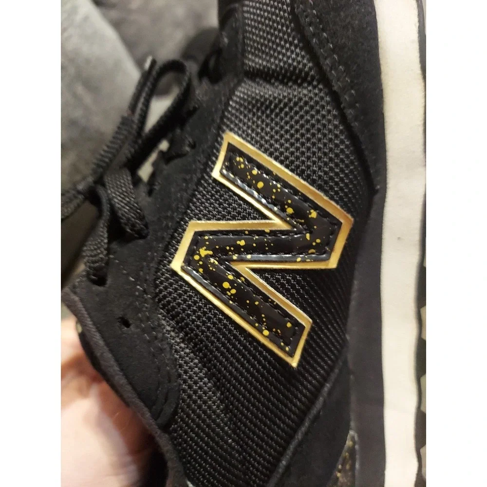 New Balance 515 Black w/ gold speckle Casual Sneakers WL515HRB Women's Size 6.5B
